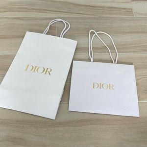 2 paper Dior bags - NEW